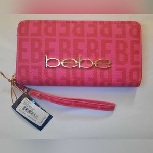 NWT Hot Pink BeBe Wristlet